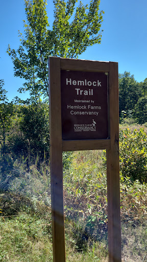 Hemlock Trail Trailhead Hiking Area in Blooming Grove Township Pennsylvania