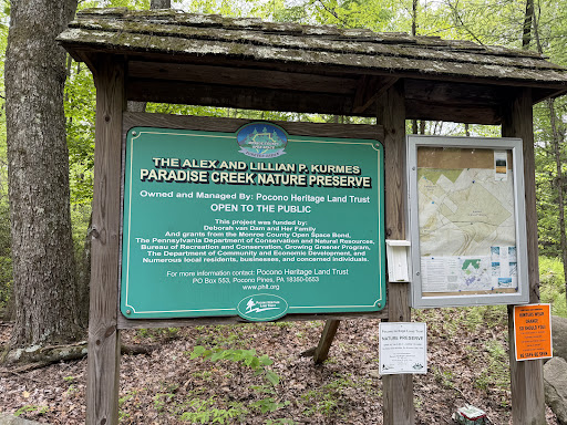 Kurmes Preserve Hiking Area in Cresco Pennsylvania
